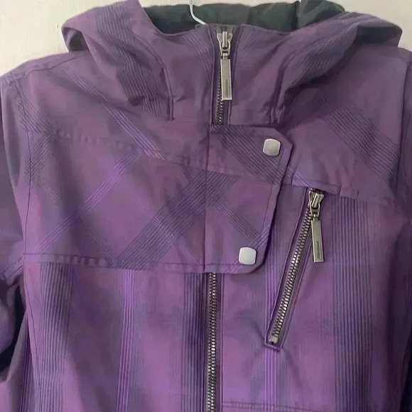 Marmot membrain waterproof-plaid hooded jacket - Picture 3 of 9